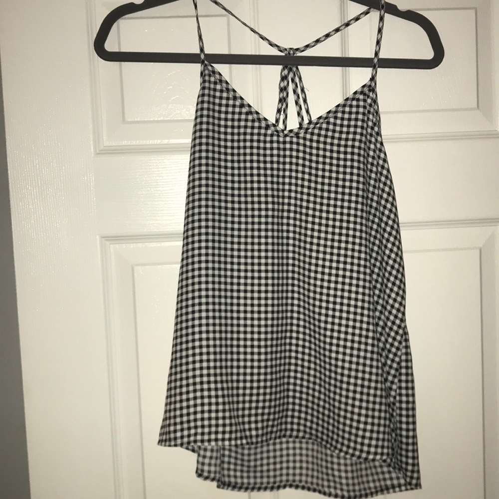 Gingham tank top